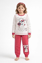 4-5 yaş kız çocuk pijama takımı