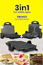 Goldmaster Trihot IN-7464 3in1 Granit Waffle Tost Makinesi