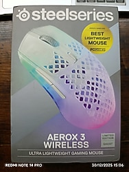 Steelseries Aerox 3 Wireless Ghost Edition - Super Light Gaming Mouse