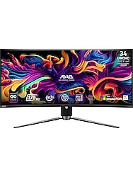 MSI MAG 341CQP QD-OLED 34" 0.03 ms WQHD Curved 175 Hz OLED Oyunc