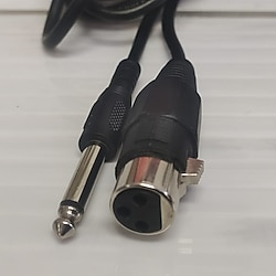 Professional 3mt 6.5mm jack to XLR dişi mikrofon ses kablosu