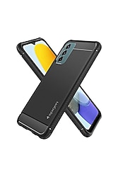 Sıfır telefon kılıfı Spigen ACS04160 Galaxy M23 5G / Galaxy F23 5G Kılıf Rugged Armor Matte Black