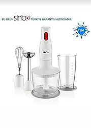 Sinbo Beyaz robot Mikser Blender ve Doğrayıcı Seti