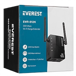 Everest 300Mbps Wi-Fi Sinyal Genişletici | 2.4GHz | 2 Antenli