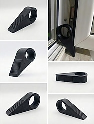 4'lü Siyah 3D baskı Pencere Stoperi