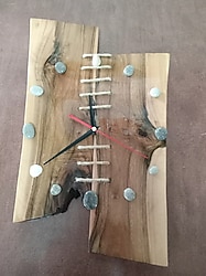 ahsap el isleri saat ve abajur