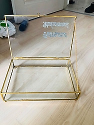 Nişan söz kına Çikolata kutusu Cam