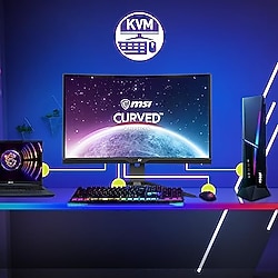 MSI 27" MAG 275CQRXF 2560x1440 (WQHD) 16:9 CURVED 1000R RAPID VA 240HZ 1MS ADAPTIVE SYNC + FREESYNC