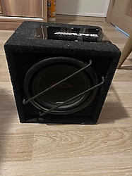 Alpine Sbg-844Br 20Cm Kutu 120W, Bass Reflex (Mavı Işıklı) Subeoofer 120 Watt Rms
