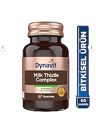 Dynavit Milk Thistle Complex 60 Kapsül - Deve Dikeni Tohum Ekstresi, Enginar, Karahindiba, Maydanoz