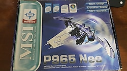 msi p965 neo anakart + intel 05 e2180 pentium dual core işlemci