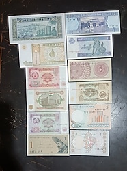 12 adet yabancı para 