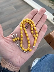 Gümüş Püsküllü Sıkma Kehribar