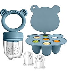 Bebekler İçin Silikon Meyve ve Mama Yedirme Seti