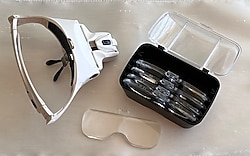 Gözlük Tipi Kafa Büyüteci, Ledli Büyüteçli Gözlük