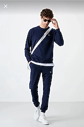 Tommy Life uzun kollu lacivert eşofman takımı M beden