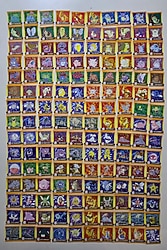 Pokemon 1999 artbox series 1 full set sticker