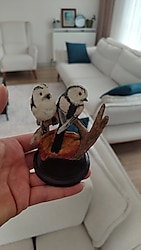 KUŞ FİGÜRLÜ DAMGALI ÖZEL SERİ BİBLO