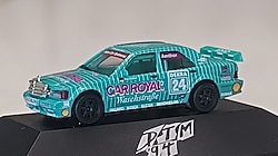 AMG Mercedes 190E Car Royal 24 Turkuaz 1:87 Herpa Motor Sport .Ayrıntılı Fotolar