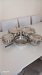 SIFIR 9 PARÇA PREMİER MARKA ÇELİK TENCERE SETİ