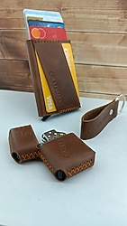 Galatasaray hediyelik hakiki deri kartlık çakmak anahtarlık seti