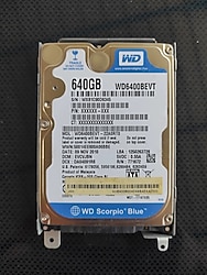 WD 640 GB 2.5" Laptop Hard Disk (SATA)