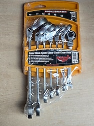 Mafsallı cırcır anahtar takımı sonmix