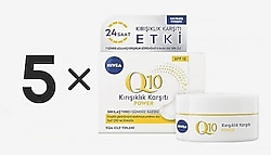5 ADET x NIVEA Q10 Power Kırışık Karşıtı Gündüz Yüz Bakım Kremi 50 ml