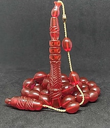 Sıfır ürün Mücahit Şener Ateş Kehribar Tesbih