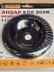 Ahşap disk törpü 115mm