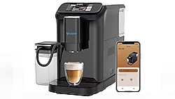 Yasomi Brewsta WS-D5 Çelik Kahve Öğütücülü, Süt Köpürtücülü, Dokunmatik Ekranlı Full Otomatik Espresso Makinesi (Gri)
