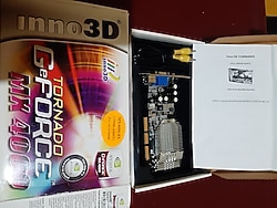 ınno3d tornado geforce mx 4000-8x 128mb tv+agp ddr ekran kartı