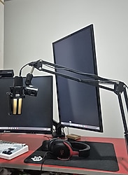 ZEAL SOUND RGB OYUNCU MİKROFONU + MİKROFON STANDI