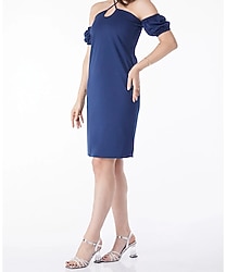 Düz Orta Kadın Lacivert Prenses Kol Abiye Elbise ✨  Zarif tasarımı ve modern duruşuyla özel günlerin vazgeçilmezi olacak