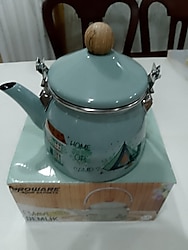 Kamp emaye çaydanlık