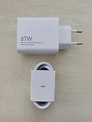 67W Xiaomi Orjinal Turbo Hızlı Şarj Aleti Saniye Saydırmalı 6A Sıfır Set Type C Kablolu "SIFIR ÜRÜN"