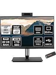 Acer Veriton 4000 Intel Core I7 13700 20GB 2tb SSD 23.8" Fhd Fdos All In One Bilgisayar