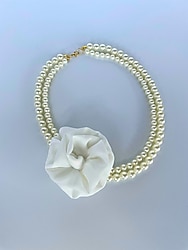 İnci Çiçek Detaylı Kolye