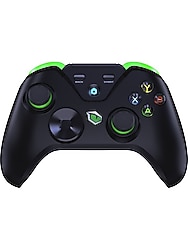 Pusat Clutch Titreşim Geri Bildirimli Çift Mod Kablosuz Gamepad Siyah