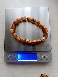 Damla Kehribar bileklik 20 cm 9 .36 gram kelle model