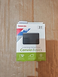 Toshiba canvio basic 2 tb harddisk. kapalı kutu