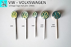 Vintage VW yaka iğnesi, broş, pin