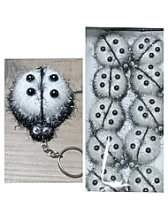 Elişi örgü mıknatıslı anahtarlık 10 adet