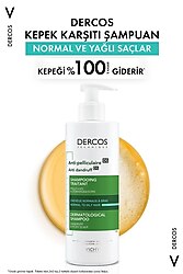 Vichy Dercos Anti Dandruff Kepek Karşıtı Şampuan 390 ml - Normal Ve Yağlı Saçlar