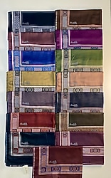 Scarfella Düz renk Kenar desenli Şal