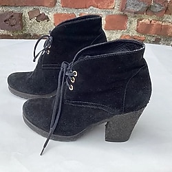 Siyah Topuklu Bot 38 Numara