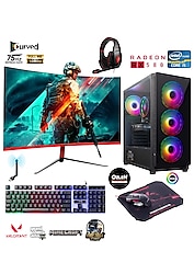 ÖZLEN X1 - İ5 4570+RX 580 8GB+16GB RAM+256GB SSD+23.6'' 75Hz CURVED MONİTÖR+EKİPMAN SET