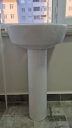 Satılık: Turkuaz Lavabo, Bella, 35x45 cm kaideli