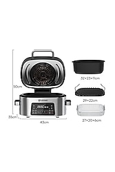 Yasomi Y75 2 In 1 Airfryer Grill Combo Fritöz Ve Izgara 6 L ( 2 yıl Türkiye Garantili)