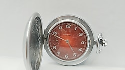 CEP SAATİ RUS MOLNİJA(1970 LER),NİKEL GRAVÜRLÜ KASA,TOZ KAPAKLI